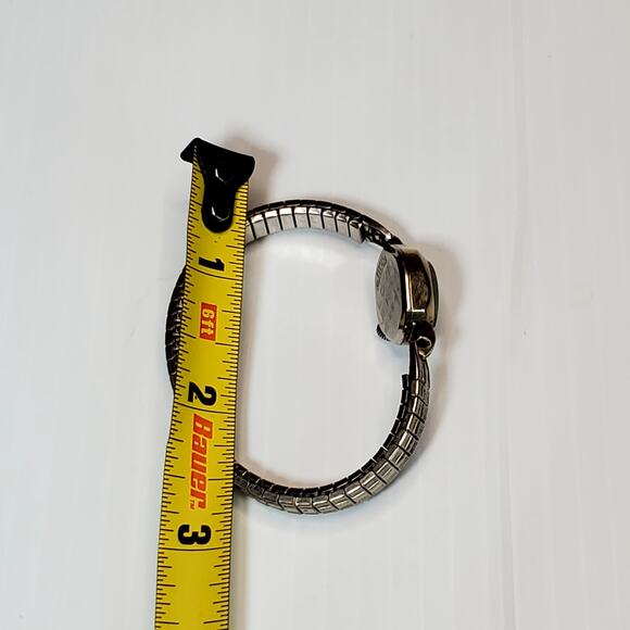 Vtg Benrus Watch 10K RGP Bezel Gold Filled Women’ Flex Band 3" - Picture 5 of 5